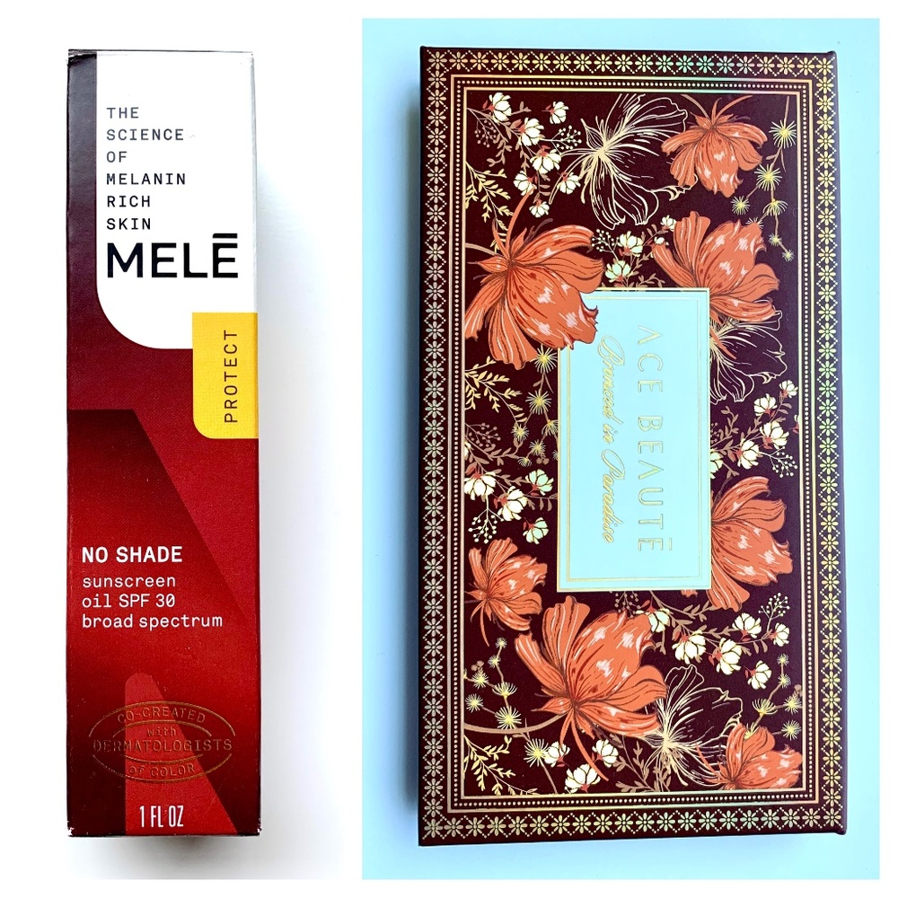 NEW LOT OF 2 Mele No Shade Sunscreen Oil SPF 30 & Ace Beaute Bronzed in Paradise